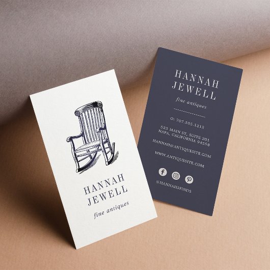 Carte De Visite Chaise antique | Mobilier Vintage