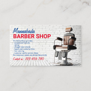 Carte De Visite Chaise de barbier