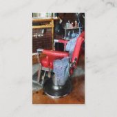 Carte De Visite Chaise de coiffeur rouge (Dos)