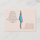 Carte De Visite Chaise de Spa de chien Groomer (Dos)