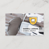 Carte De Visite Chaise dentaire | Icône Bouclier dentaire (Devant)