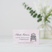 Carte De Visite Chaise française élégante de marché aux puces de (Debout devant)