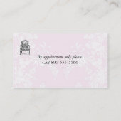 Carte De Visite Chaise française élégante de marché aux puces de (Dos)