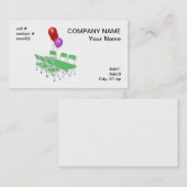 Carte De Visite chaise pliante et tables avec des ballons de (Devant / Derrière)