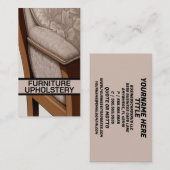 Carte De Visite Chaise rembourrée de meubles (Devant / Derrière)