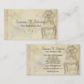 Carte De Visite Chaise vintage (Devant / Derrière)