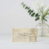 Carte De Visite Chaise vintage (Debout devant)