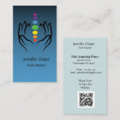 Carte De Visite Chakra Énergie Soins Spirituels (Devant / Derrière)