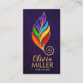 Carte De Visite Chakras Arbre Succursale (Devant)