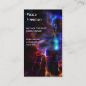 Carte De Visite Chakras | Auras humains | Energy Healer (Devant)