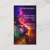 Carte De Visite Chakras | Auras humains | Energy Healer (Dos)