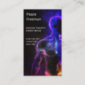 Carte De Visite Chakras | Auras humains | Energy Healer (Devant)