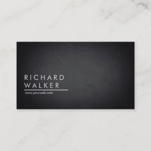Carte De Visite Chalboard Black board Professional Moderne Élégant