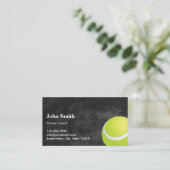 Carte De Visite Chalboard de l'entraîneur de tennis (Debout devant)