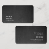 Carte De Visite Chalet gris tendance Attrayant Plain Chic (Devant / Derrière)