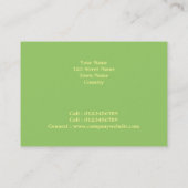 Carte De Visite Chalet suisse (Dos)