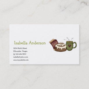 Carte De Visite Chaleur d'hiver · Petit pain de cannelle