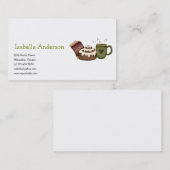 Carte De Visite Chaleur d'hiver · Petit pain de cannelle (Devant / Derrière)