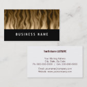 Carte De Visite chaleur dorée ~ bc (Devant / Derrière)