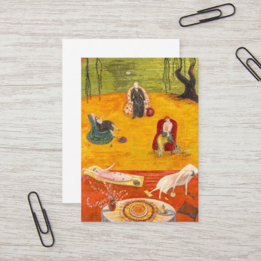 Carte De Visite Chaleur par Florine Stettheimer (Devant/Arrière en situation)