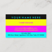 Carte De Visite Chaleur Transfert Vêtements Vinyle Vêtements Impri (Dos)