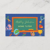 Carte De Visite Chalkboard Blackboard Accueil Tuteur Enseignant Ap (Devant)