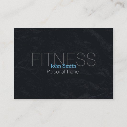 Carte De Visite Chalkboard de l'entraîneur de conditionnement phys (Devant)