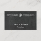 Carte De Visite Chalkboard moderne professionnel (Devant)