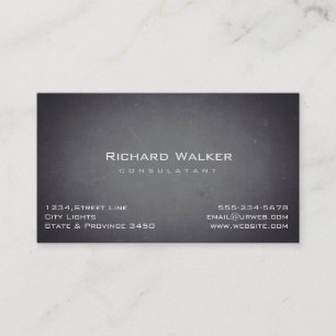 Carte De Visite Chalkboard Professional élégant Black Board Simple
