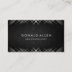 Carte De Visite Chalkboard Retro Black Professional