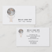 Carte De Visite Chaman lunaire d'univers de lune de *~* cosmique (Devant / Derrière)