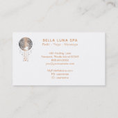 Carte De Visite Chaman lunaire d'univers de lune de cosmos de *~* (Dos)