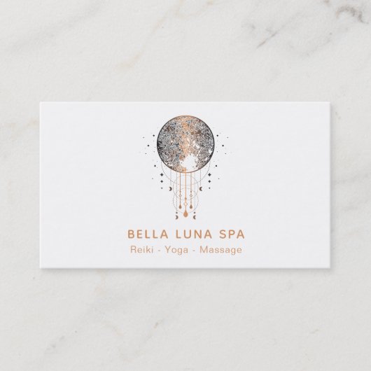 Carte De Visite Chaman lunaire d'univers de lune de cosmos de *~* (Devant)