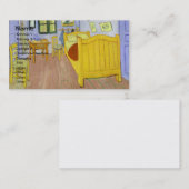 Carte De Visite Chambre à Arles (F482) Van Gogh Art (Devant / Derrière)
