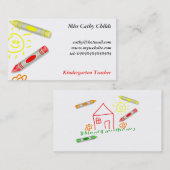 Carte De Visite Chambre de crayon, (Devant / Derrière)