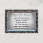 Carte De Visite Chambre Elegant Professional (Dos)