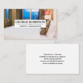 Carte De Visite Chambre Hôtel | Gestion des Resort (Devant / Derrière)