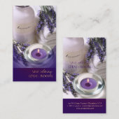 Carte De Visite Chambre zen/Lavande/carte de visite violet (Devant / Derrière)