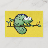 Carte De Visite Chameleon Cute Funny (Dos)