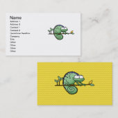 Carte De Visite Chameleon Cute Funny (Devant / Derrière)