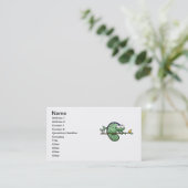 Carte De Visite Chameleon Cute Funny (Debout devant)