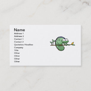 Carte De Visite Chameleon Cute Funny