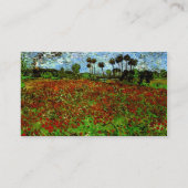 Carte De Visite Champ avec des pavots (F636) Van Gogh Art (Dos)