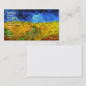 Carte De Visite Champ de blé avec corbeaux Van Gogh Art (Devant / Derrière)