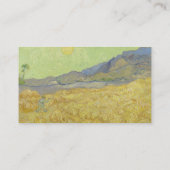 Carte De Visite Champ de blé avec un moissonneur de Van Gogh - Sol (Dos)