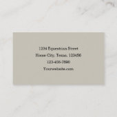 Carte De Visite Champ De Chevaux Rustique (Dos)