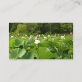 Carte De Visite Champ de fleurs de lotus (Dos)