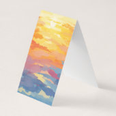 Carte De Visite Champ de fleurs Livre Signet plié (Dos)