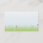 Carte De Visite Champ de pavot - affaires (Dos)