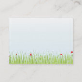 Carte De Visite Champ de pavot - potelé (Dos)